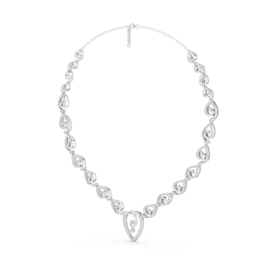 Diamond Statement Necklace 3.35 Carat