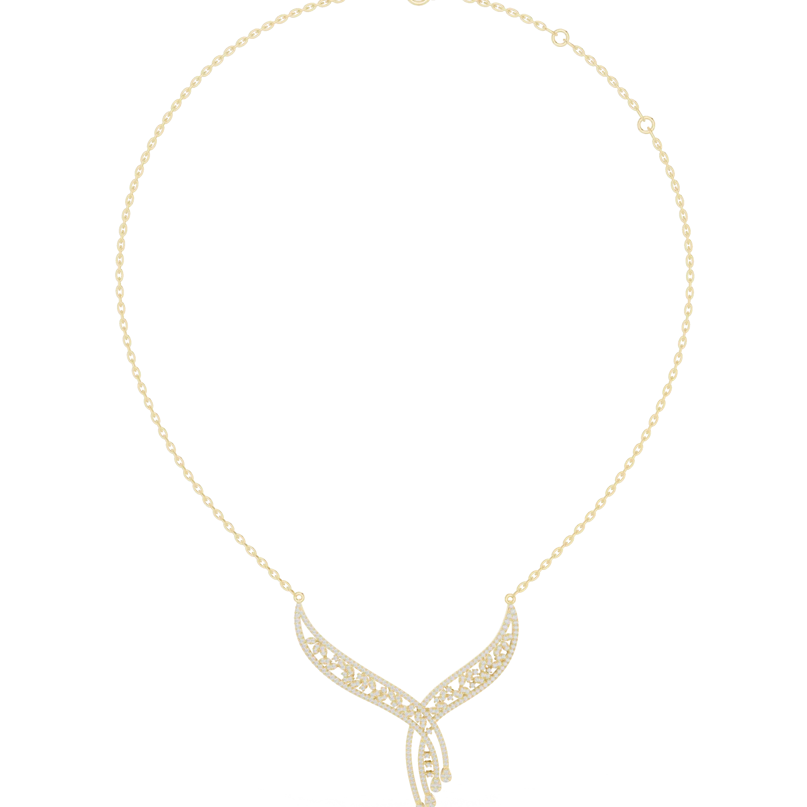 Diamond Statement Necklace 1.50 Carat