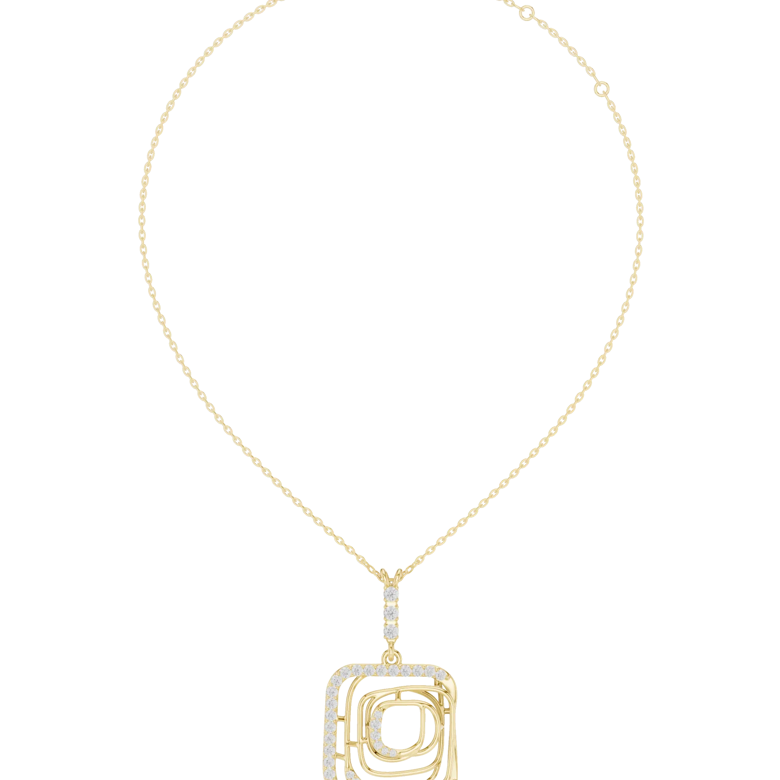Diamond Statement Necklace 0.47 Carat