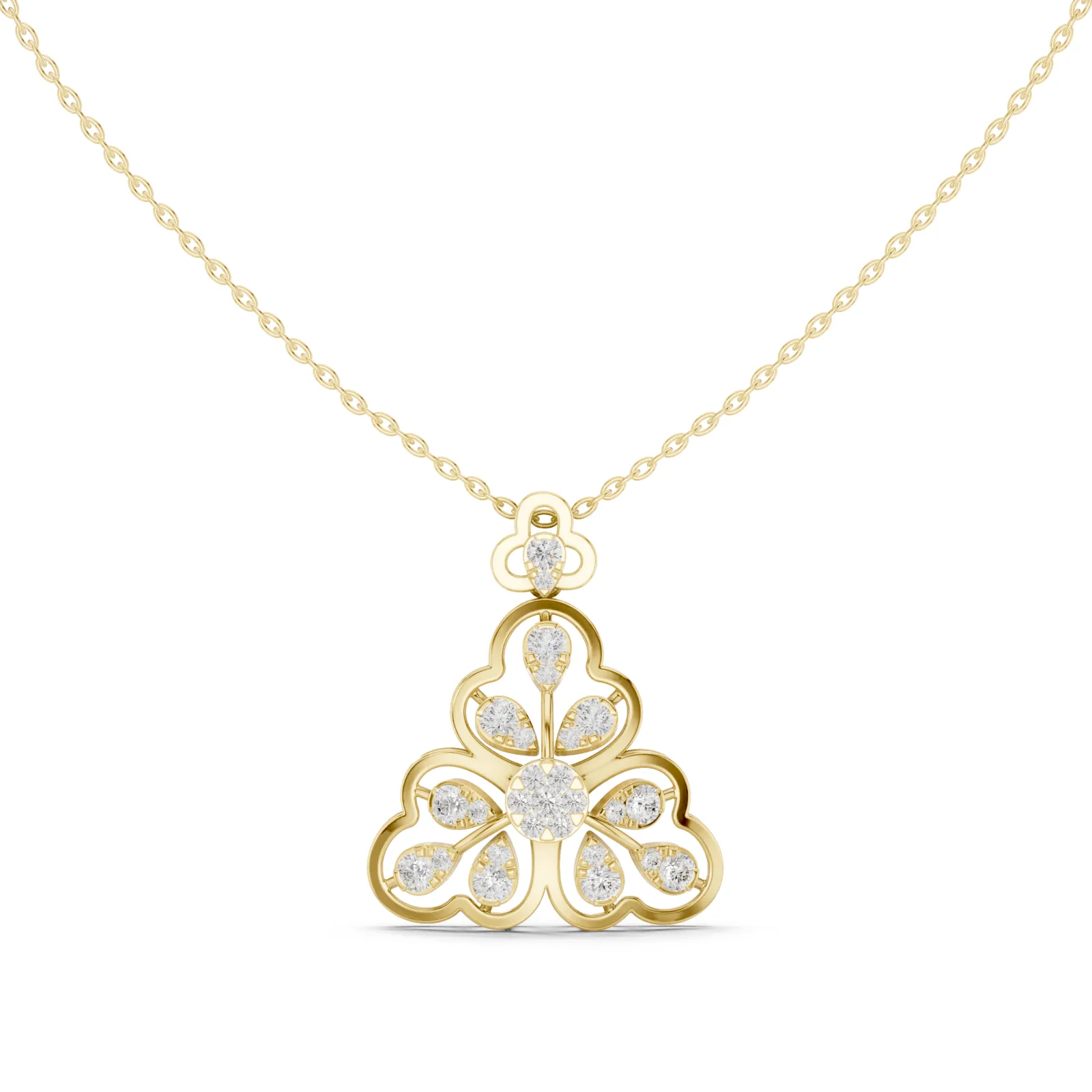 Diamond Necklace 0.86 Carat
