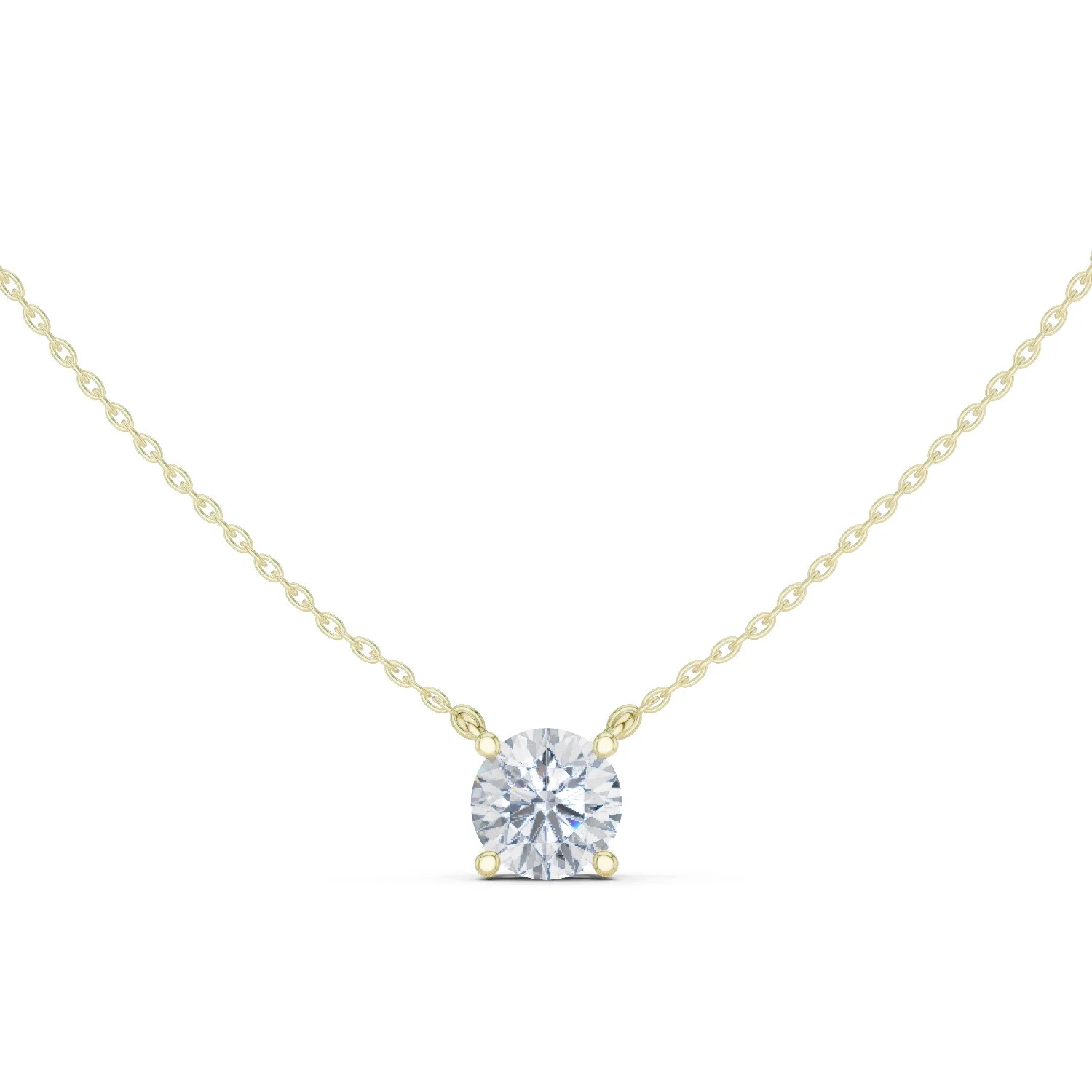Diamante Solitario Collar 2.50 Quilates