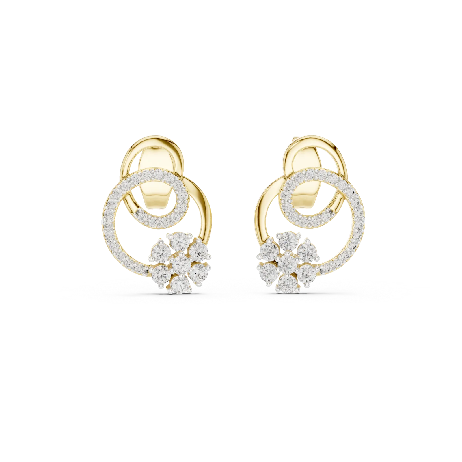 Diamond Earrings 0.42 Carat