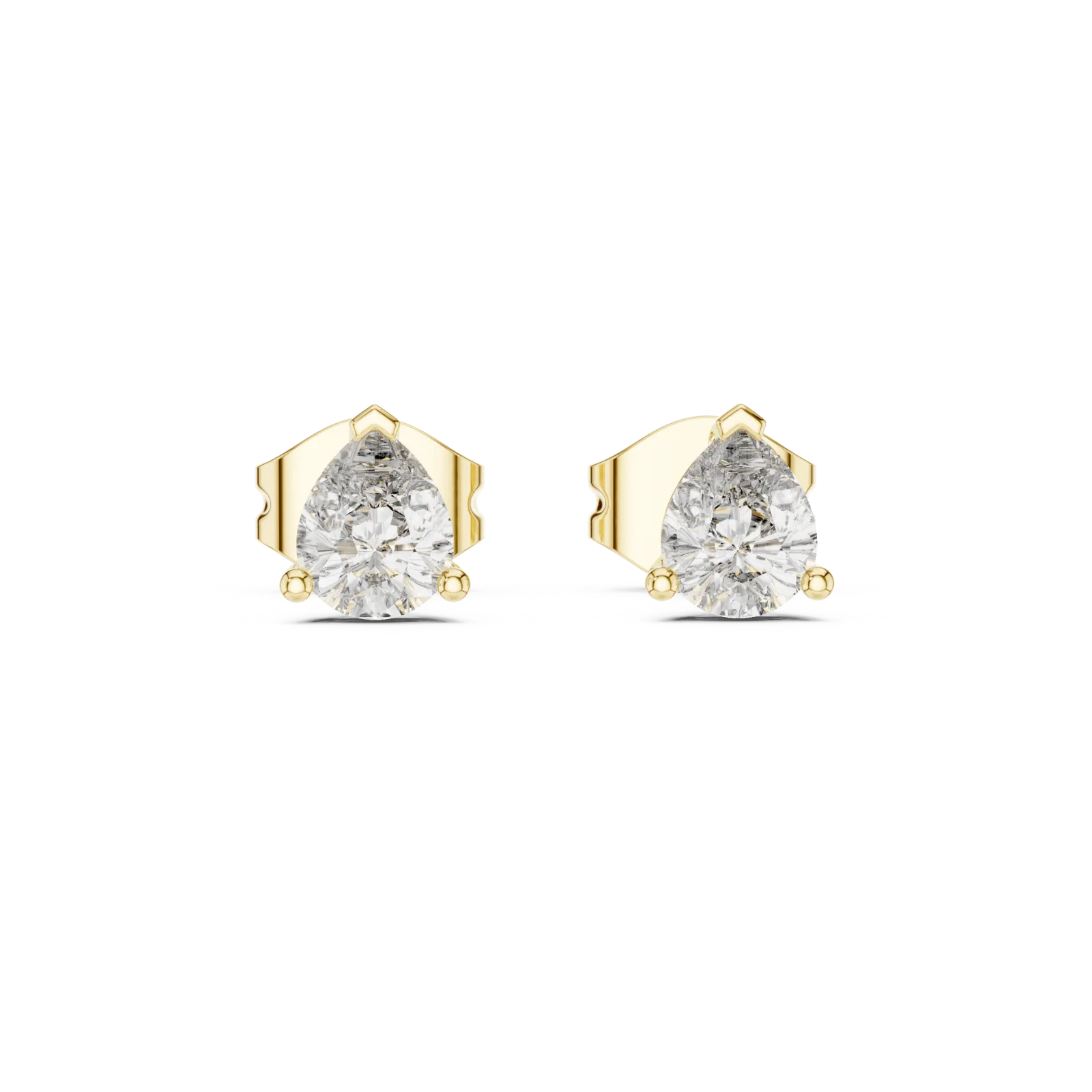 Diamond Pear Earrings 0.75 Carat