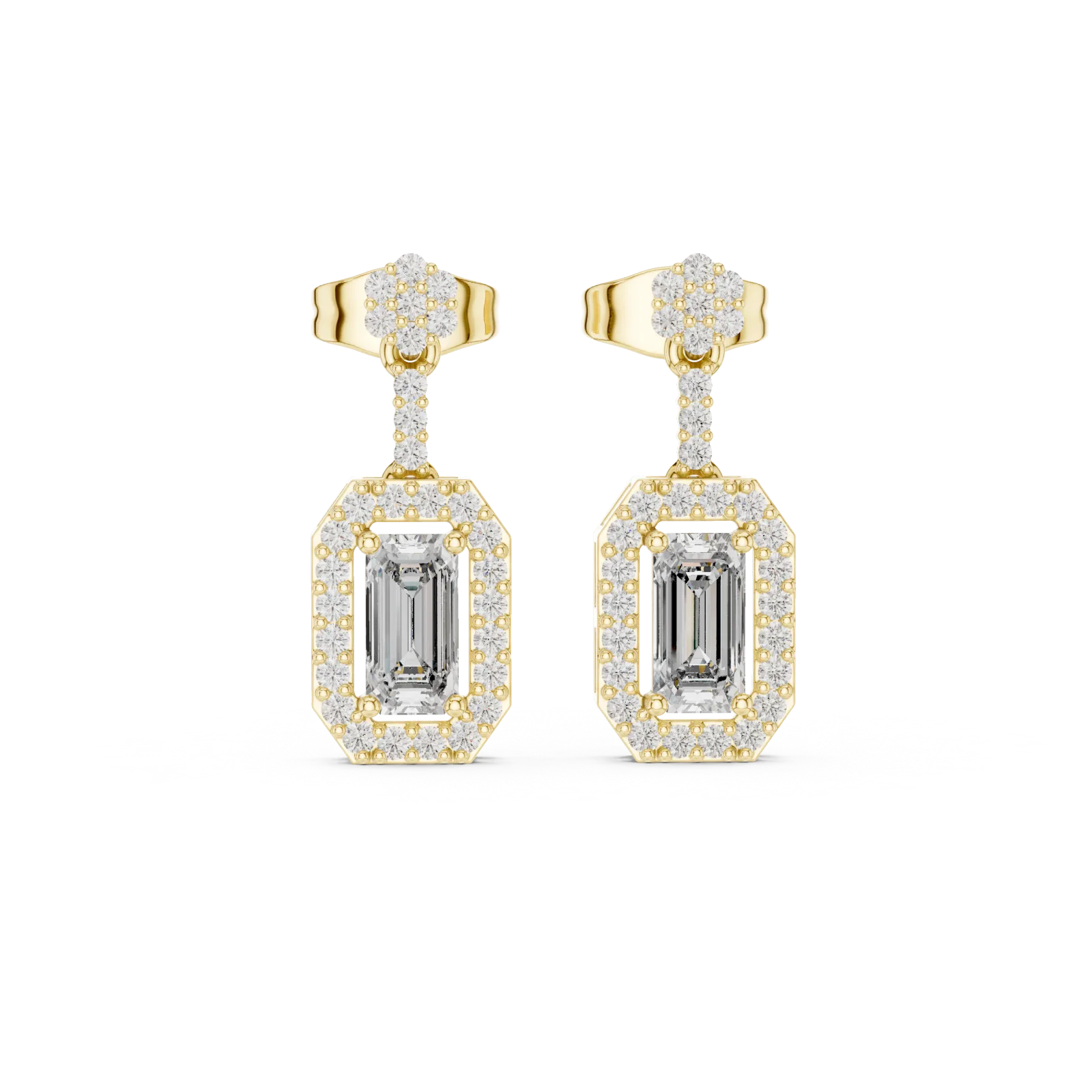 Diamond Oval Earrings 1.05 Carat