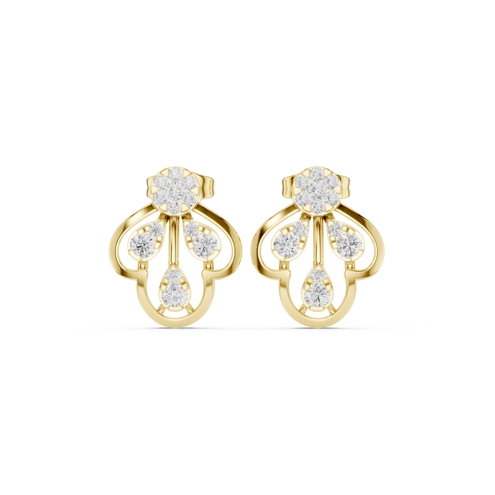 Diamante Solitario Pendientes 0.55 Quilates