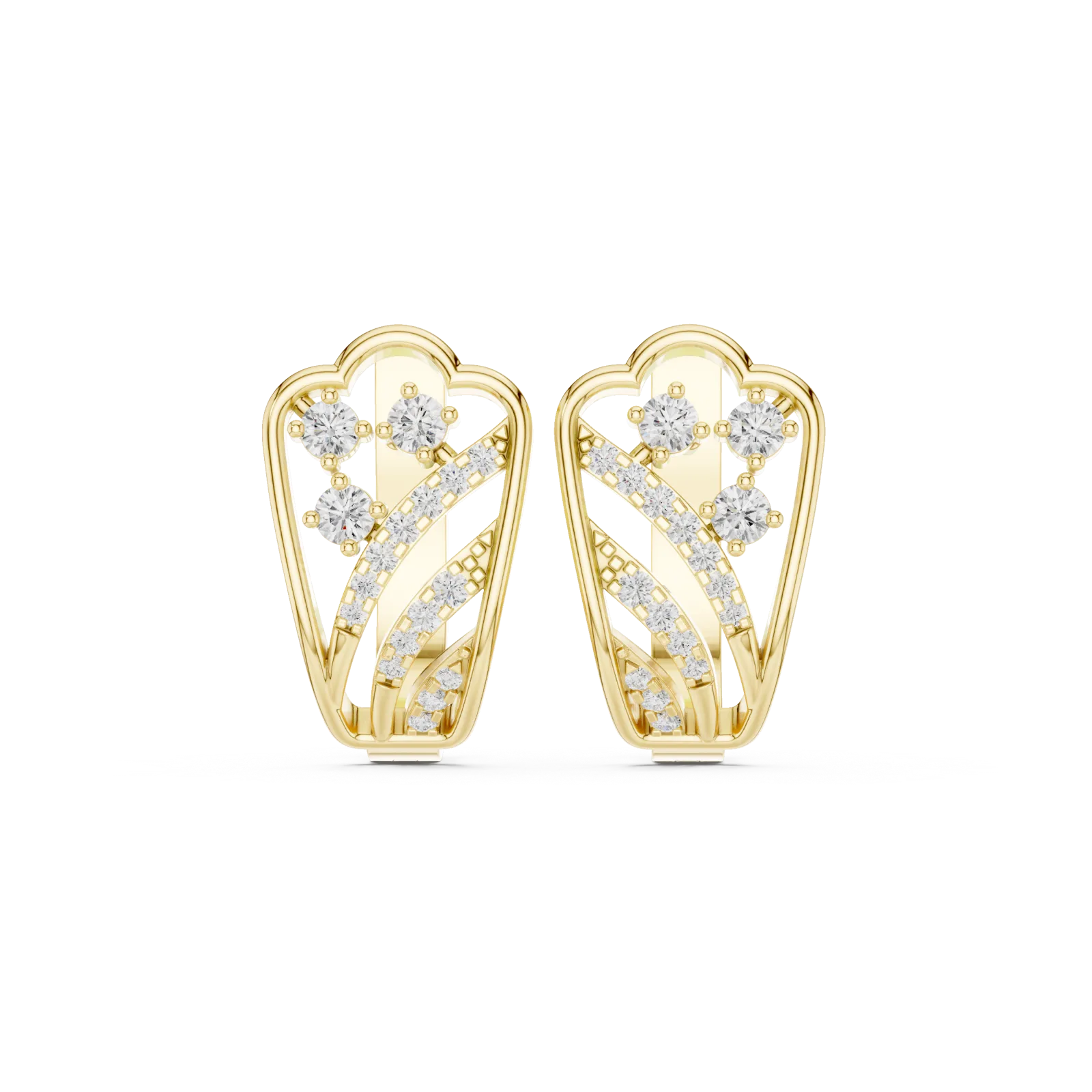 Diamond Earrings 0.37 Carat