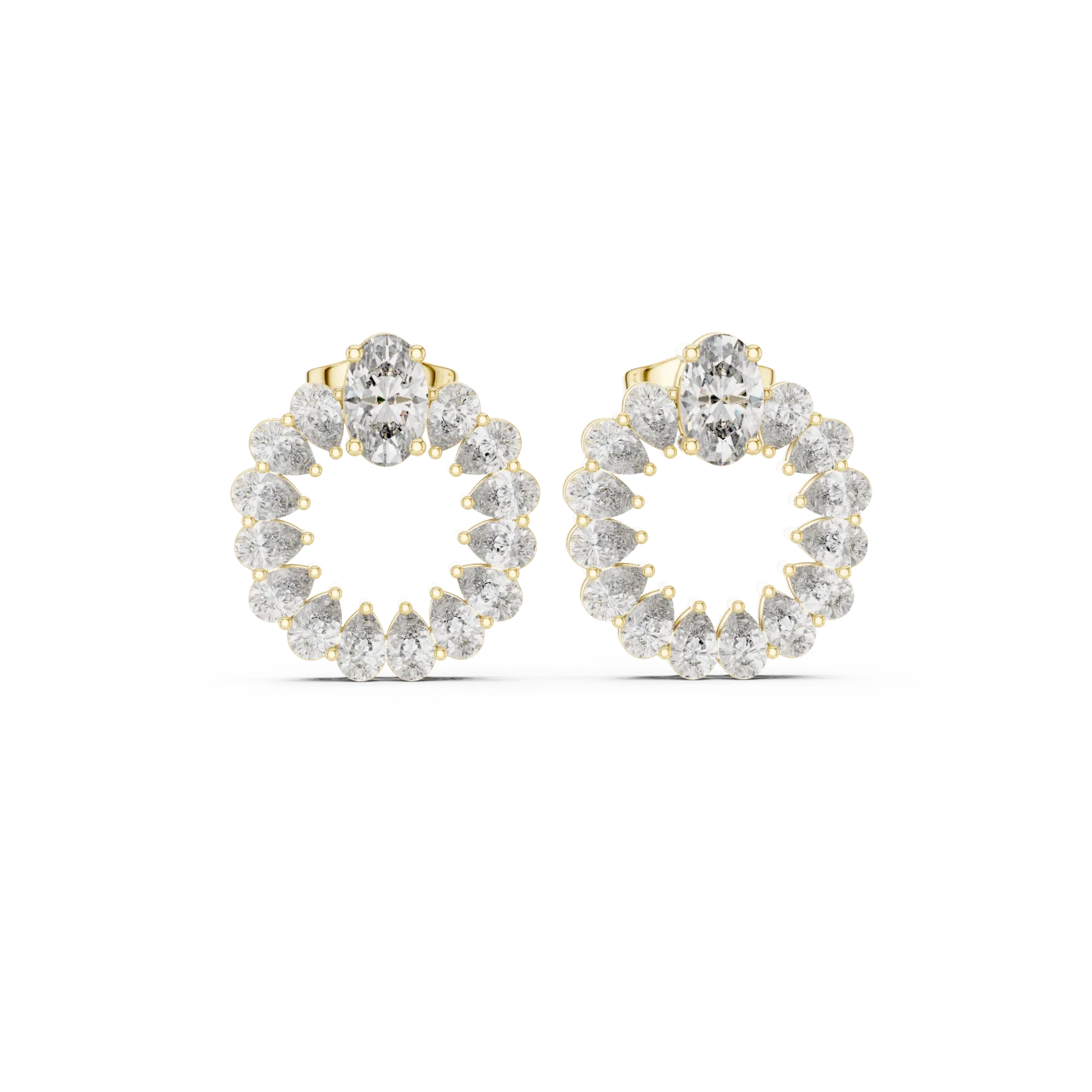 14K Gold Earrings 3.49 g