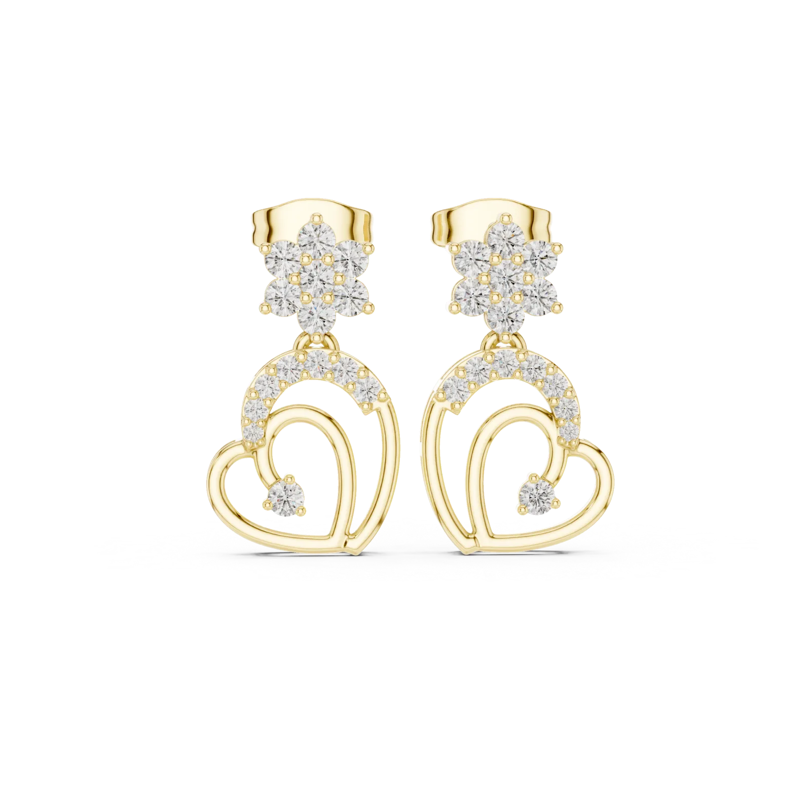 Diamond Earrings 0.61 Carat