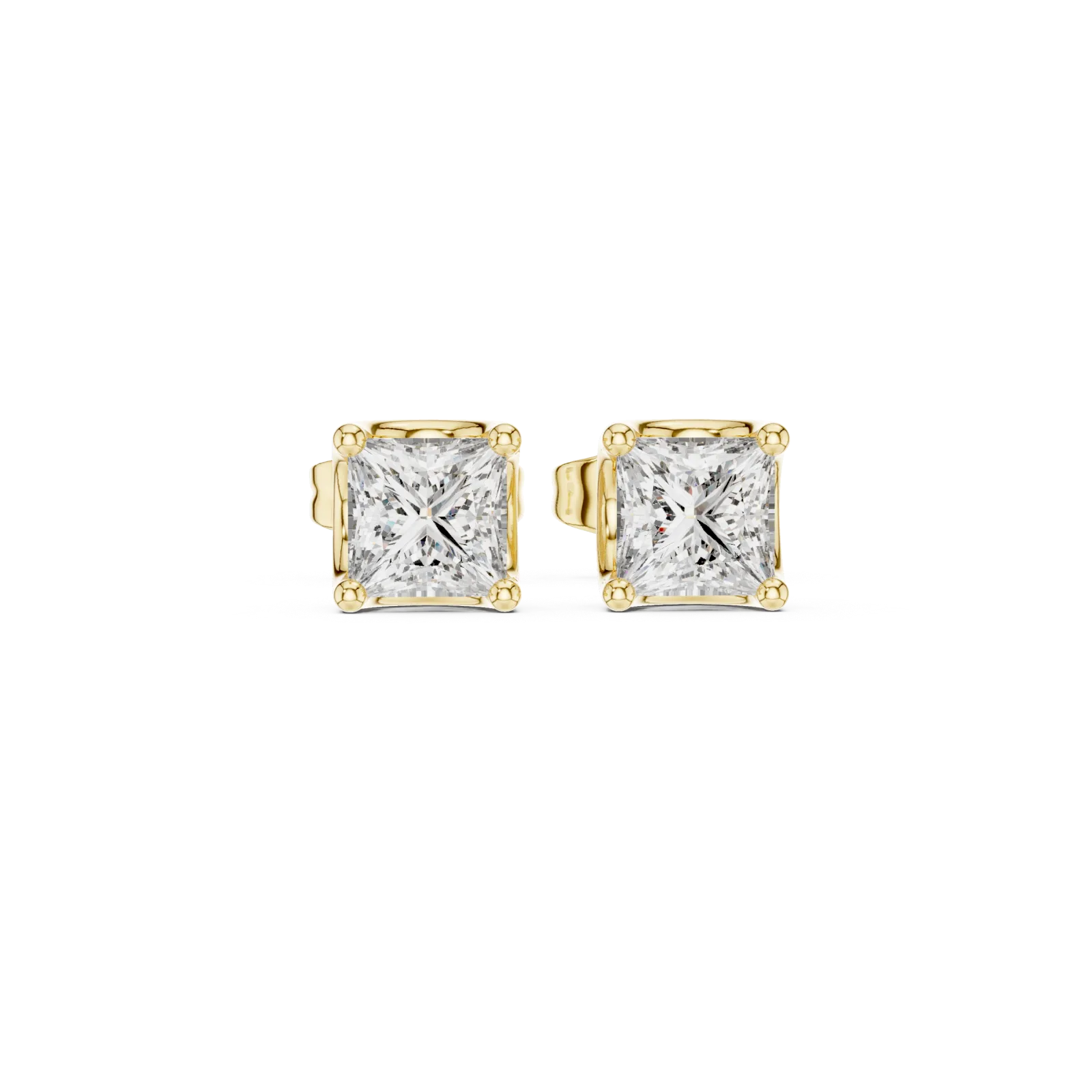 Diamante Princesa Pendientes 0.43 Quilates