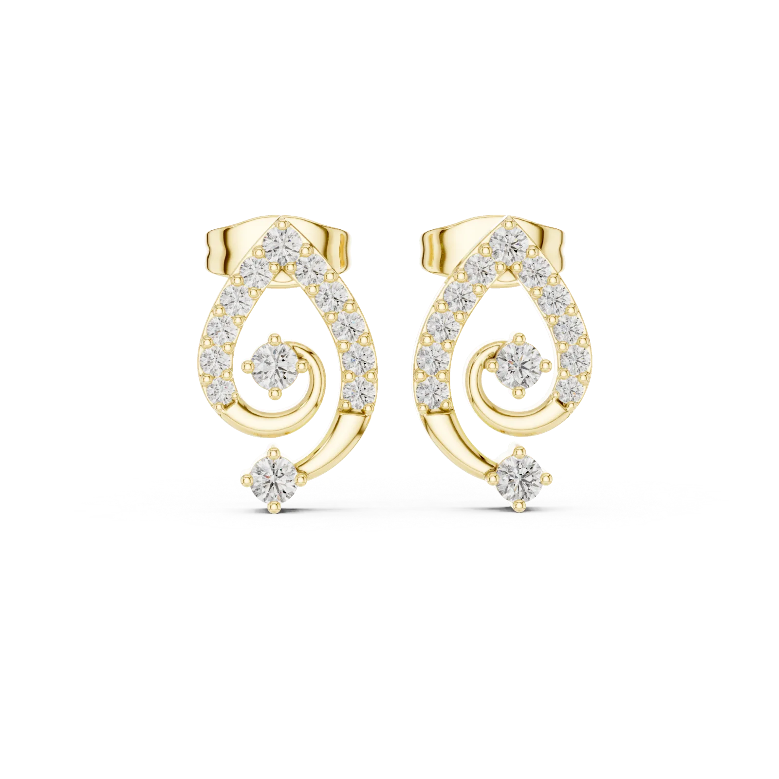 Diamante Pendientes 0.40 Quilates